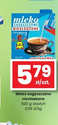 Mleko zagęszczone niesłodzone Gostyń promocja w emma MARKET