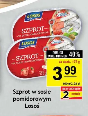 Szprot w sosie pomidorowym Łosoś Ustka promocja w Gram Market