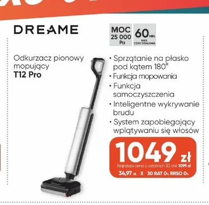 Odkurzacz pionowy mopujący Dreame T12 Pro promocja w Max Elektro