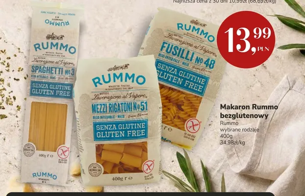 Makaron Rummo bezglutenowy Fusilli No 48 promocja w Market Point