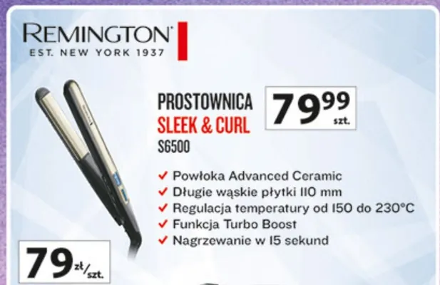 Prostownica Sleek & Curl S8500 promocja w Auchan