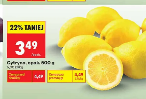 Cytryna promocja w Biedronka