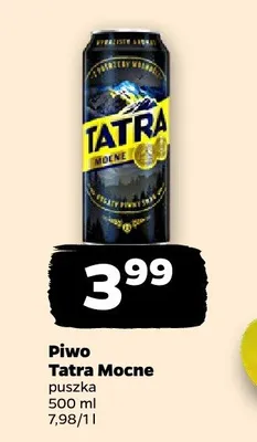 Piwo Tatra Mocne promocja w Netto