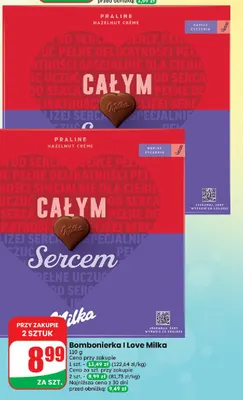 Bombonierka I Love Milka promocja w Dino
