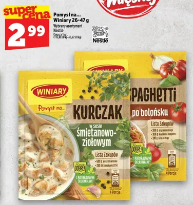Pomysł na... spaghetti po bolońsku Winiary promocja w TOPAZ