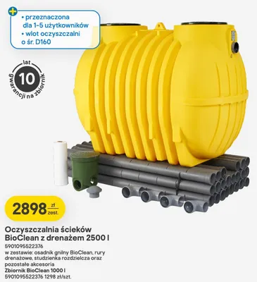 Zbiornik BioClean 1000l promocja w Castorama