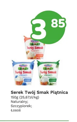 Serek Twój Smak Piątnica Naturalny promocja w Limonka