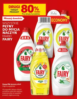 Płyn do mycia naczyń Fairy Sensitive drzewo herbaciane z miętą promocja w Kaufland