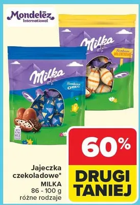 Jajeczka czekoladowe Milka promocja w Carrefour Market