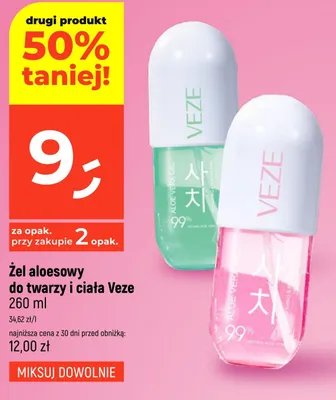 Żel aloesowy do twarzy i ciała Veze promocja w Dealz
