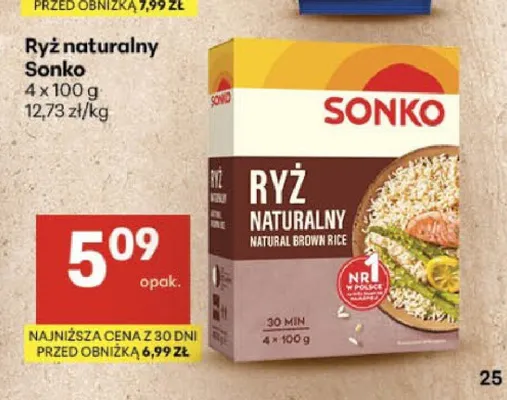 Ryż naturalny Sonko 4-pak promocja w Delikatesy Centrum