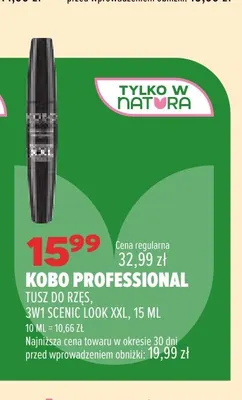 Tusz do rzęs 3w1 Scenic Look XXL Kobo Professional promocja w Drogerie Natura