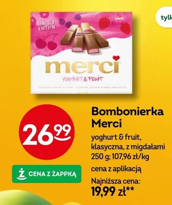 Bombonierka yoghurt & fruit, klasyczna, z migdałami promocja w Żabka