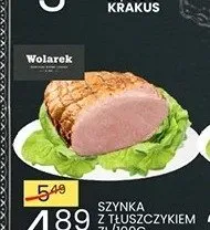Szynka z tłuszczykiem Wolarek promocja w Wafelek