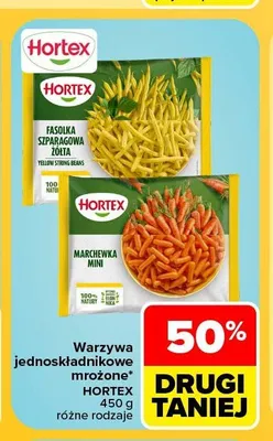 Fasolka szparagowa żółta mrożona Hortex promocja w Carrefour Market