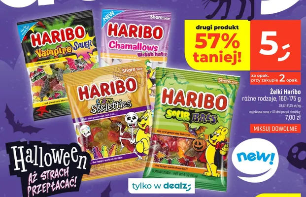 Żelki Haribo Vampire Sauer promocja w Dealz