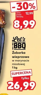 Żeberka wieprzowe w marynacie miodowej Let's BBQ promocja w Kaufland