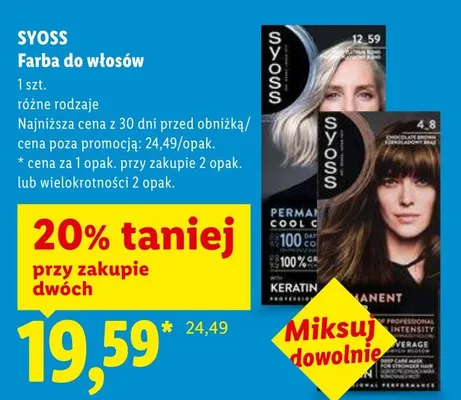 Farba do włosów różne rodzaje promocja w Lidl