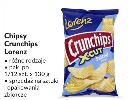 Chipsy Crunchips Lorenz promocja w Makro