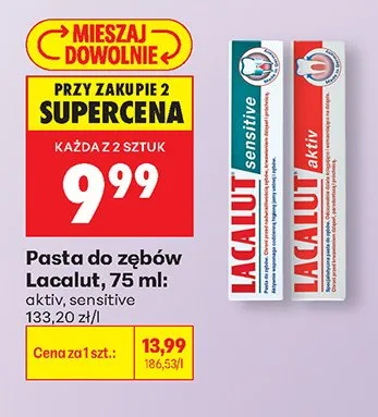 Pasta do zębów Lacalut promocja w Biedronka