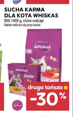 Sucha karma dla kota Whiskas promocja w Stokrotka
