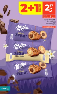 Rogal z nadzieniem Milka Choco Croissant promocja w Dealz