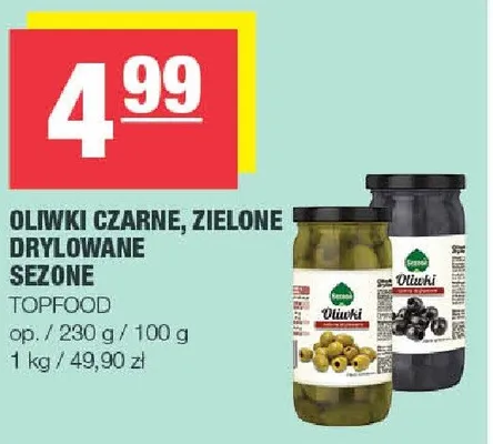 Oliwki czarne, zielone drylowane sezone promocja w SPAR