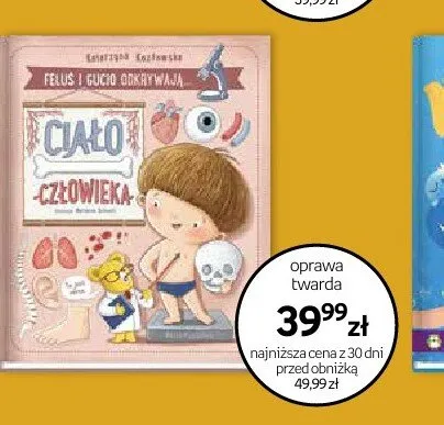 Książka Feluś i Gucio odkrywają Ciało człowieka oprawa twarda promocja w Empik