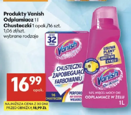 Odplamiacz Vanish promocja w Delikatesy Centrum
