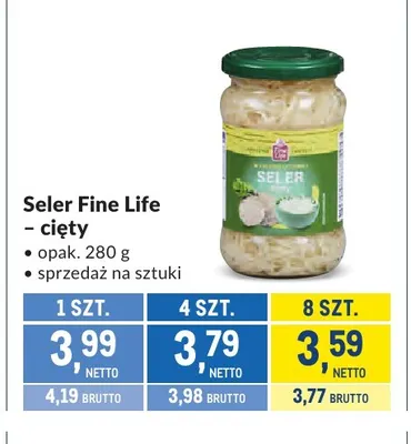 Seler cięty Fine Life promocja w Makro