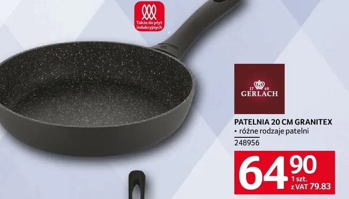Patelnia 20 cm Granitex promocja w Selgros