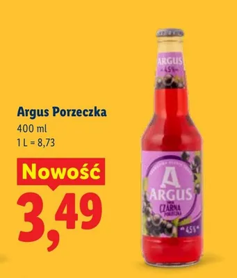 Piwo Argus Porzeczka promocja w Lidl