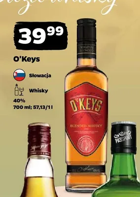 Whisky O'Keys blended promocja w Netto