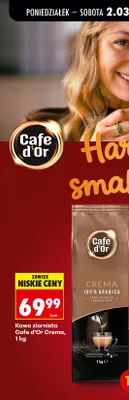 Kawa ziarnista Crema promocja w Biedronka