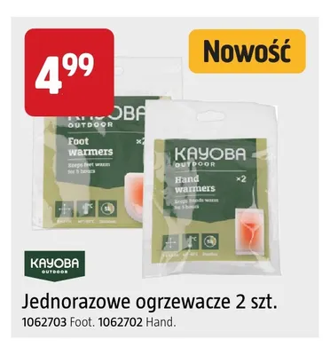 Jednorazowe ogrzewacze Foot Kayoba Outdoor promocja w Jula