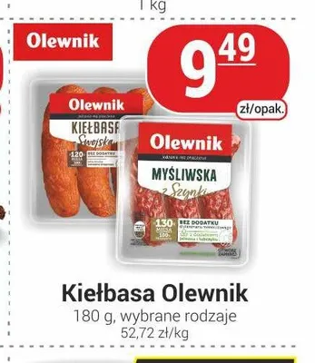 Kiełbasa Olewnik swojska promocja w Delikatesy Sezam