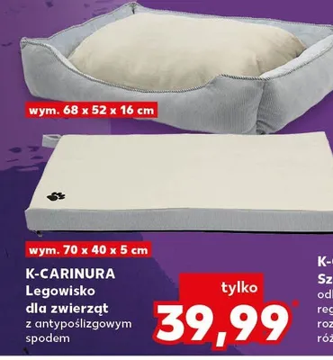 Legowisko dla zwierząt z antypoślizgowym spodem promocja w Kaufland