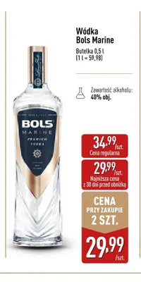 Wódka Bols Marine promocja w Aldi