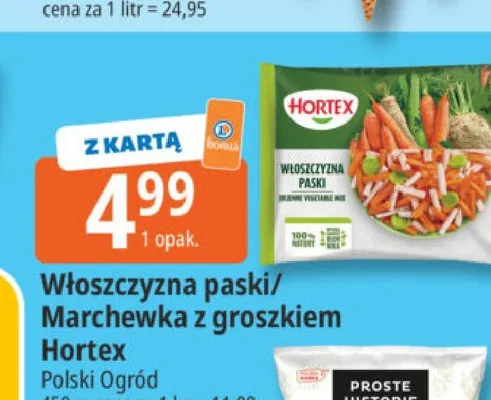 Warzywa mrożone Hortex promocja w Leclerc