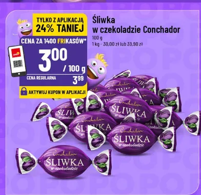 Śliwka w czekoladzie Conchador promocja w POLOmarket