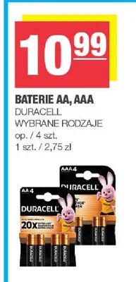 Baterie Aa Duracell 4-pak promocja w SPAR