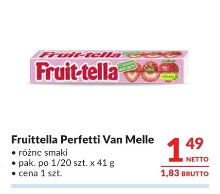 Cukierki Fruittella Perfetti Van Melle promocja w Makro