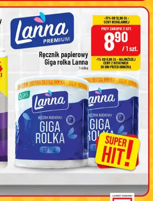 Ręcznik papierowy Giga rolka Lanna promocja w POLOmarket