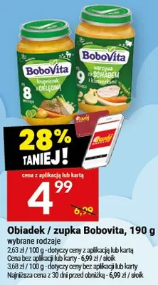 Obiadek/zupka BoboVita promocja w Twój Market