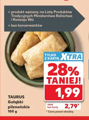 Gołąbki pilzneńskie Taurus promocja w Kaufland