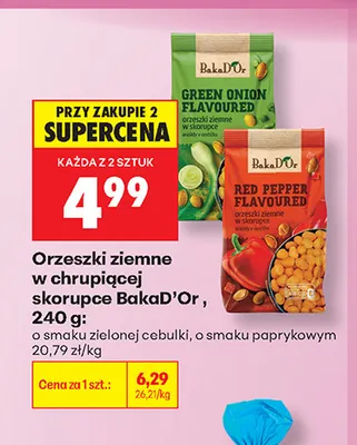 Orzeszki ziemne w chrupiącej skorupce o smaku paprykowym BakaD'Or promocja w Biedronka