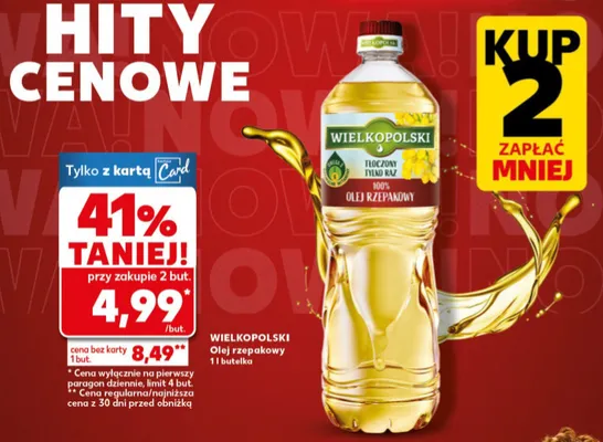 Olej rzepakowy promocja w Kaufland