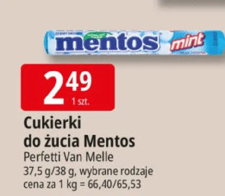 Cukierki do żucia mint wybrane rodzaje promocja w Leclerc