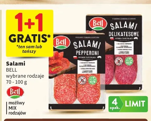 Salami Delikatesowe Bell promocja w Intermarche