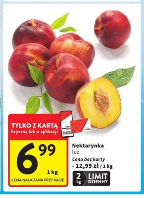 Nektarynka luz promocja w Intermarche